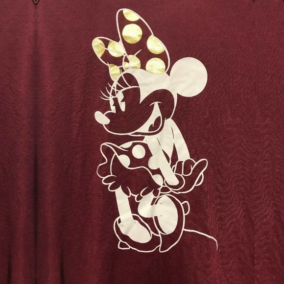 Minnie Mouse Key Hole Back Long Sleeve Tee XCH. - Picture 3 of 9